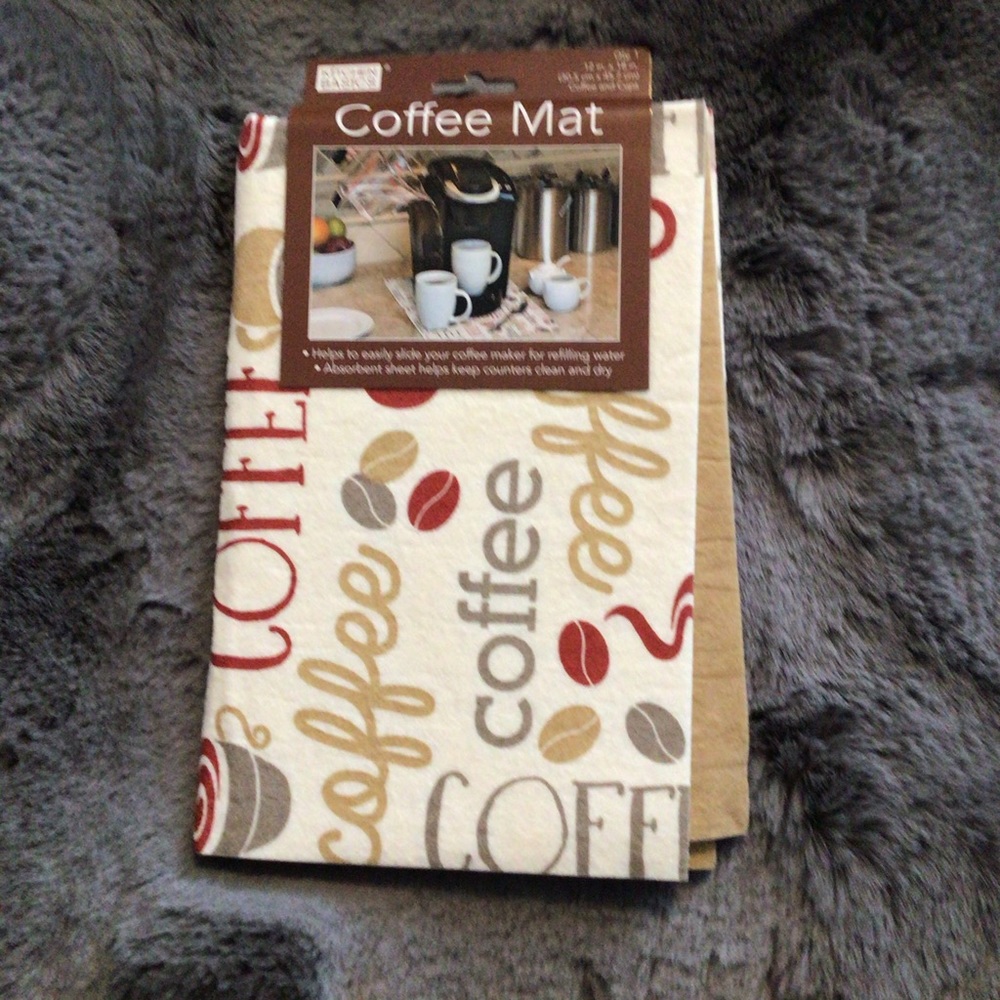 BOGO! Kitchen Basics Coffee Mat NWT